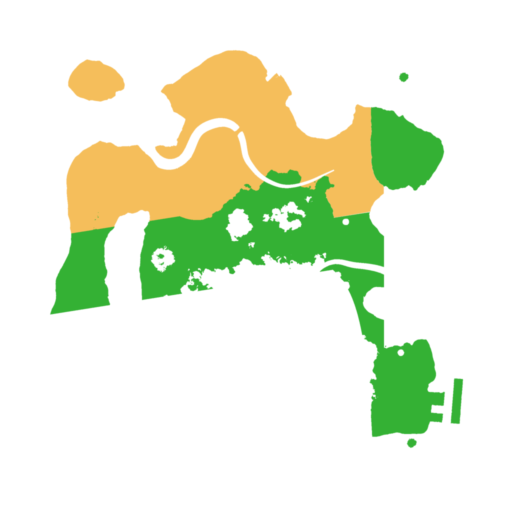 Biome Rust Map: Procedural Map, Size: 2300, Seed: 16549