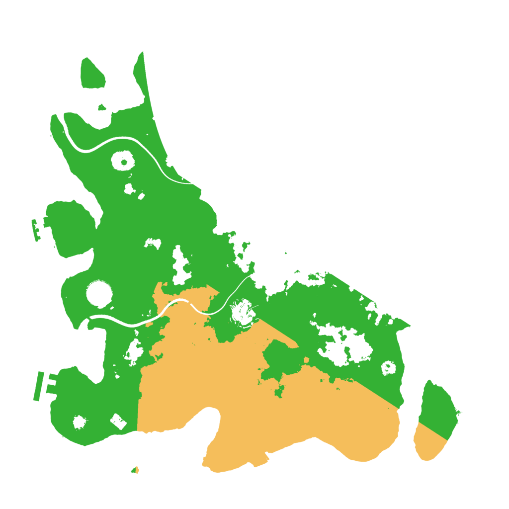Biome Rust Map: Procedural Map, Size: 3500, Seed: 235221067