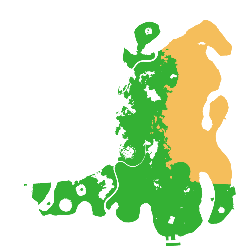 Biome Rust Map: Procedural Map, Size: 3500, Seed: 545543033