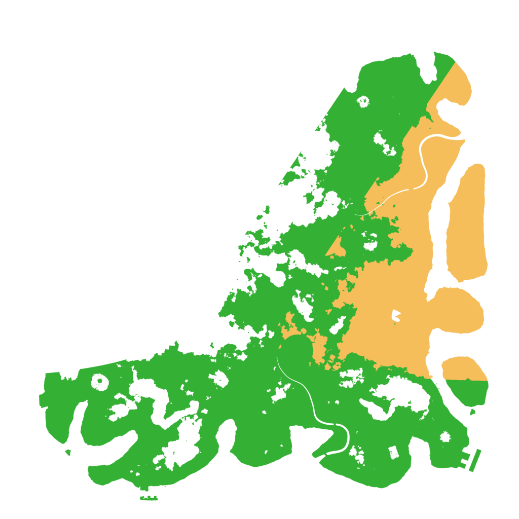 Biome Rust Map: Procedural Map, Size: 4500, Seed: 1279889344