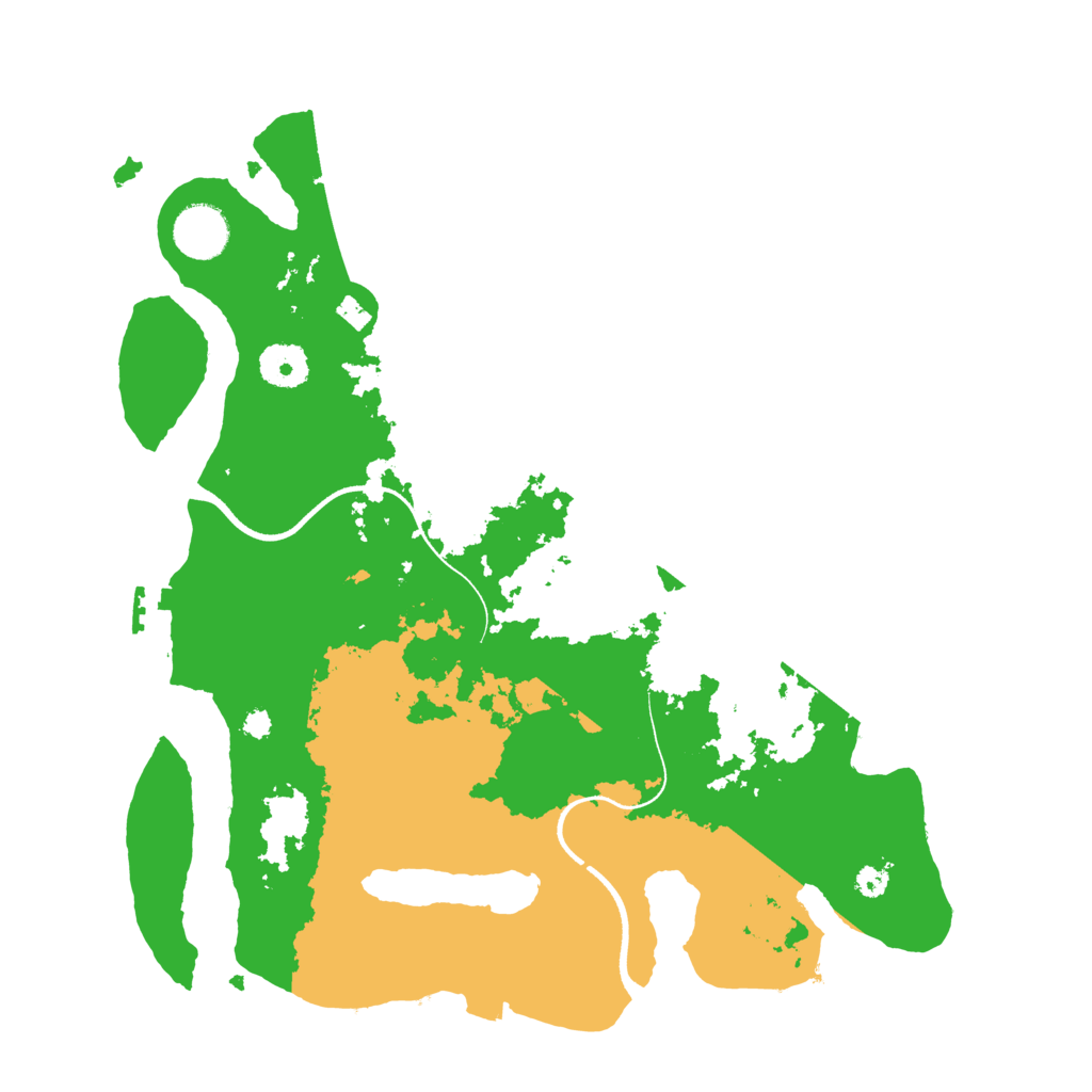 Biome Rust Map: Procedural Map, Size: 3500, Seed: 917318110