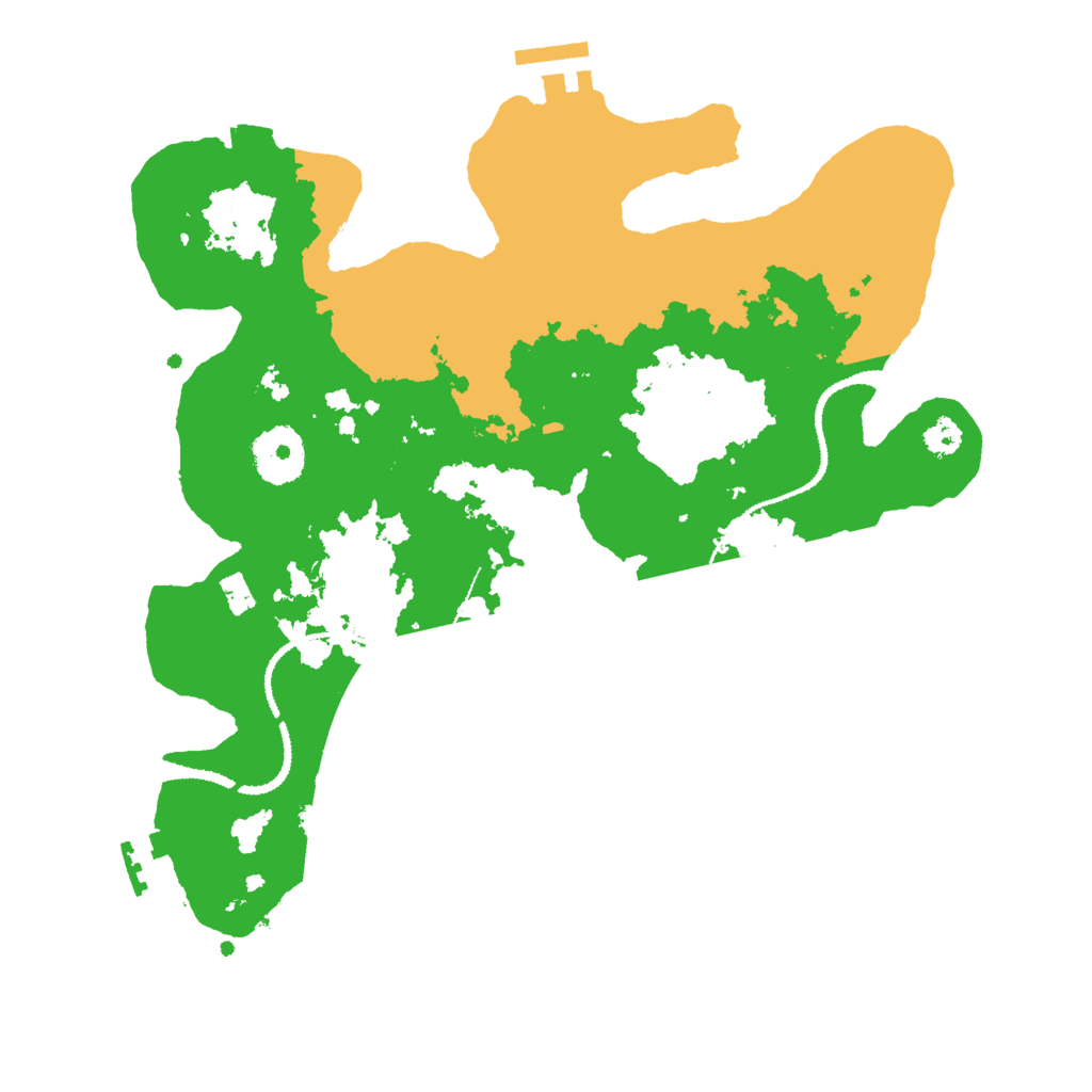 Biome Rust Map: Procedural Map, Size: 3000, Seed: 23858