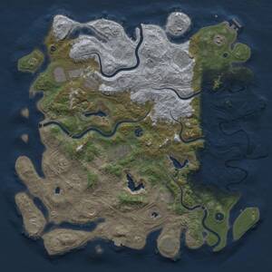 Thumbnail Rust Map: Procedural Map, Size: 4800, Seed: 101226563, 17 Monuments