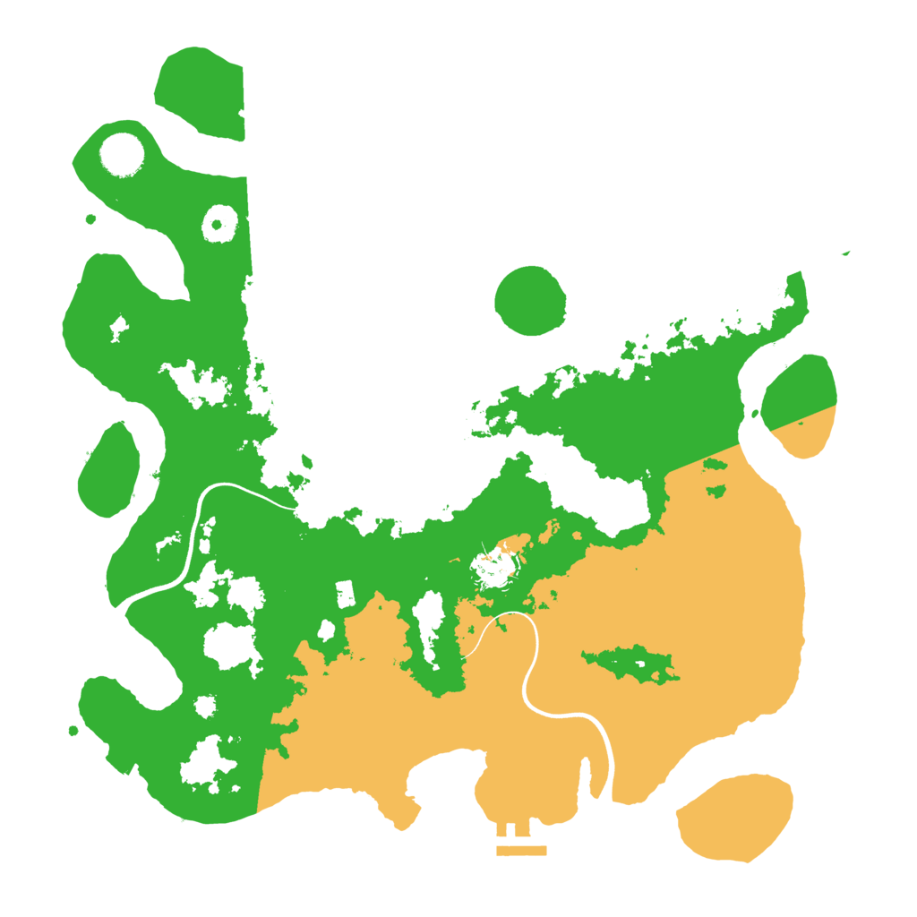 Biome Rust Map: Procedural Map, Size: 3700, Seed: 1362727568