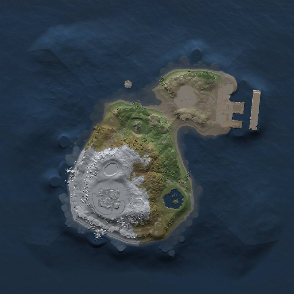 Rust Map: Procedural Map, Size: 1500, Seed: 937168904, 3 Monuments