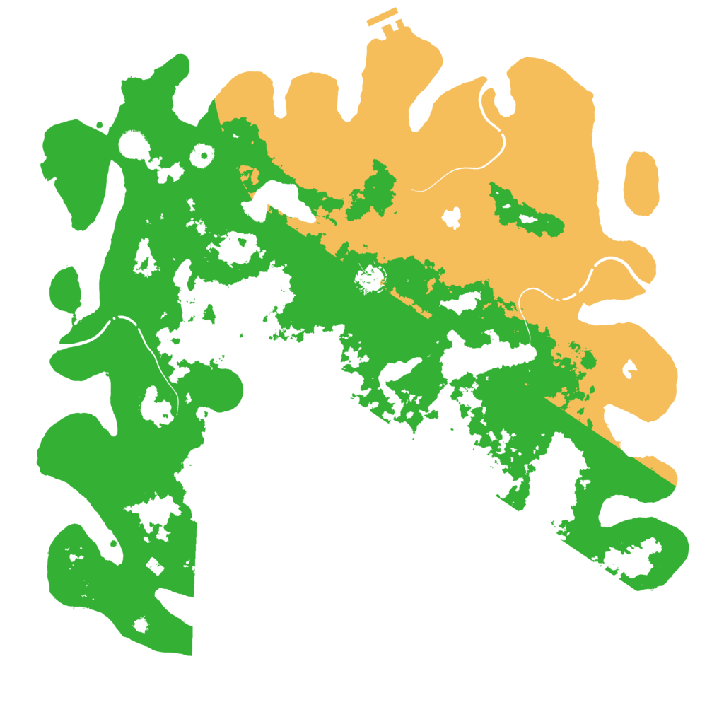 Biome Rust Map: Procedural Map, Size: 4500, Seed: 2393456