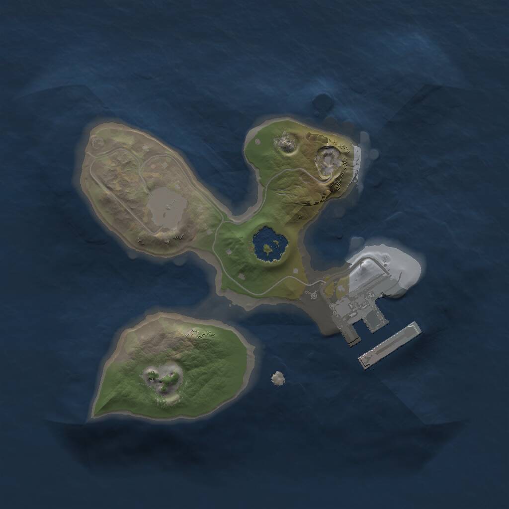 Rust Map: Procedural Map, Size: 1500, Seed: 650709832, 2 Monuments