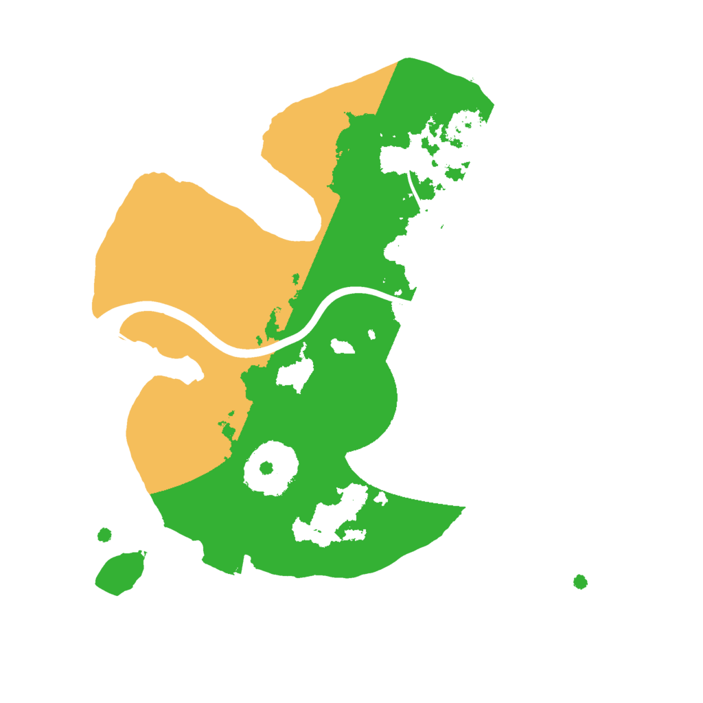 Biome Rust Map: Procedural Map, Size: 2000, Seed: 158435242