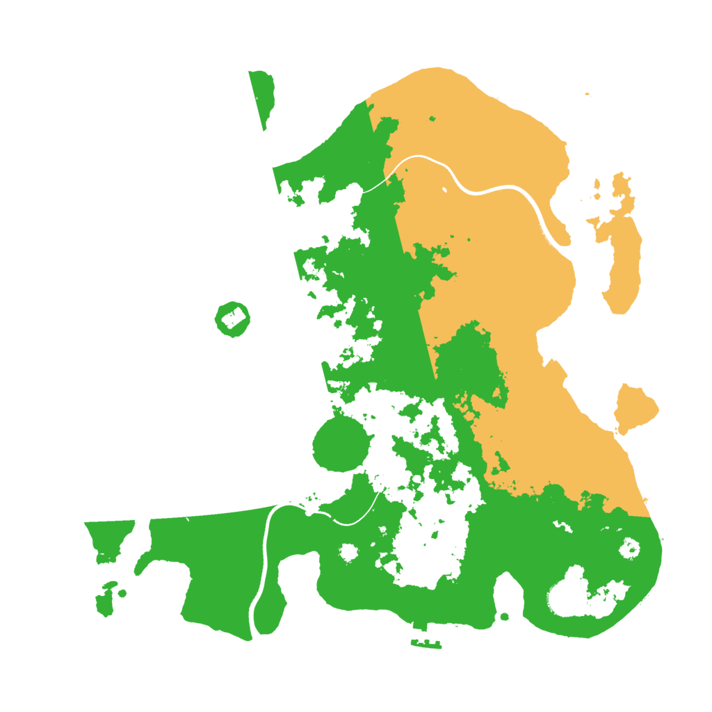 Biome Rust Map: Procedural Map, Size: 3500, Seed: 2017301126