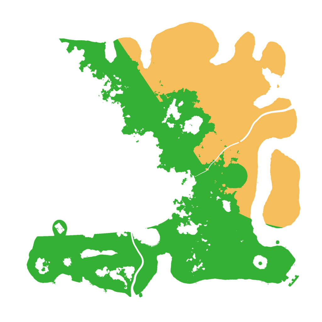 Biome Rust Map: Procedural Map, Size: 3500, Seed: 667665643