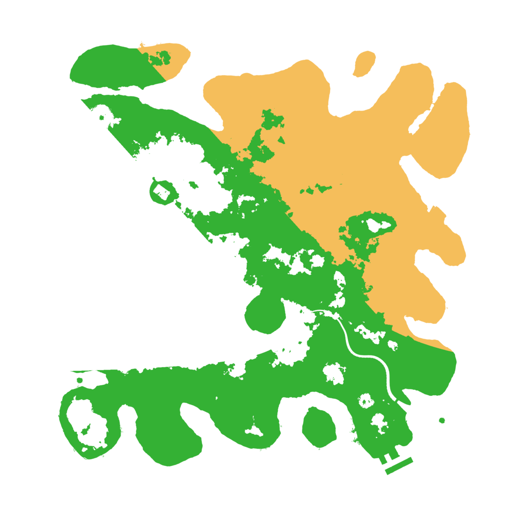 Biome Rust Map: Procedural Map, Size: 3500, Seed: 1254319233