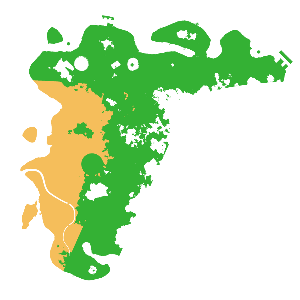 Biome Rust Map: Procedural Map, Size: 3700, Seed: 1943165304