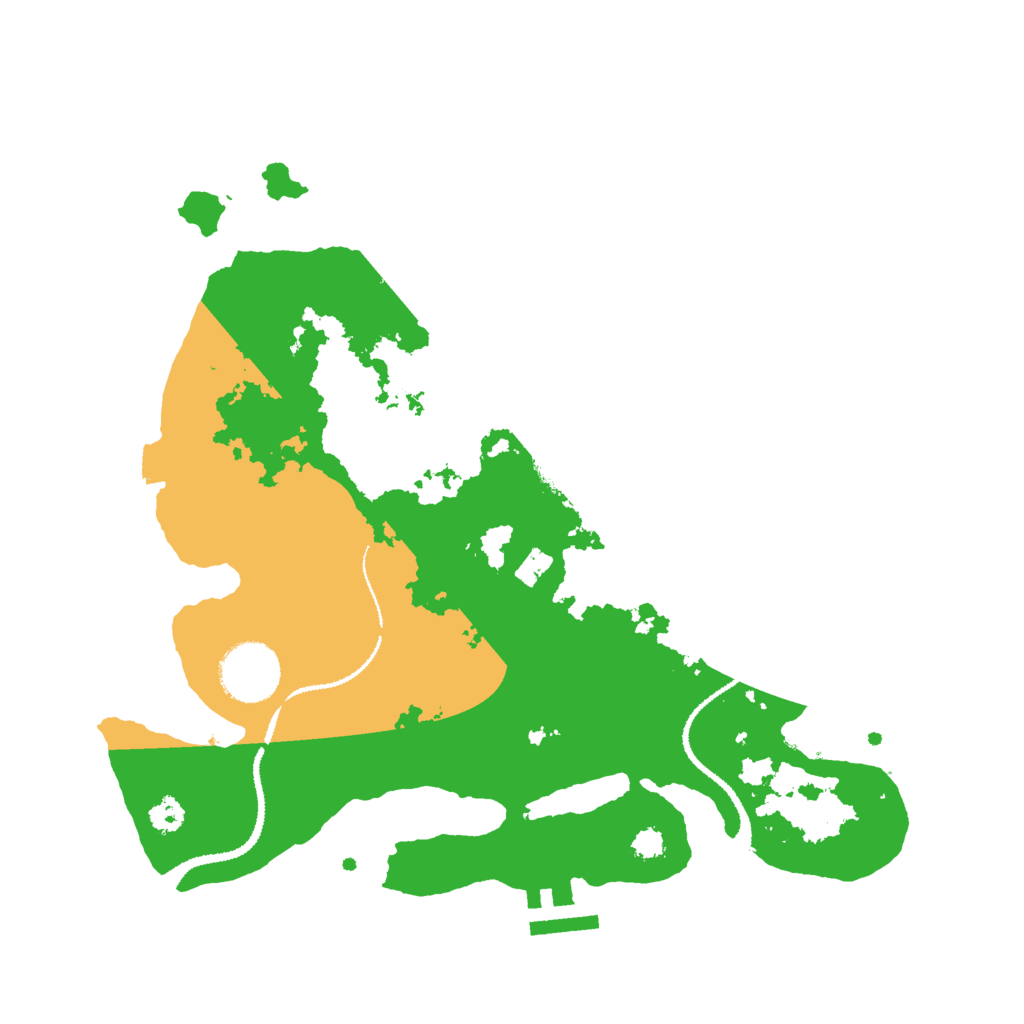Biome Rust Map: Procedural Map, Size: 3000, Seed: 75925