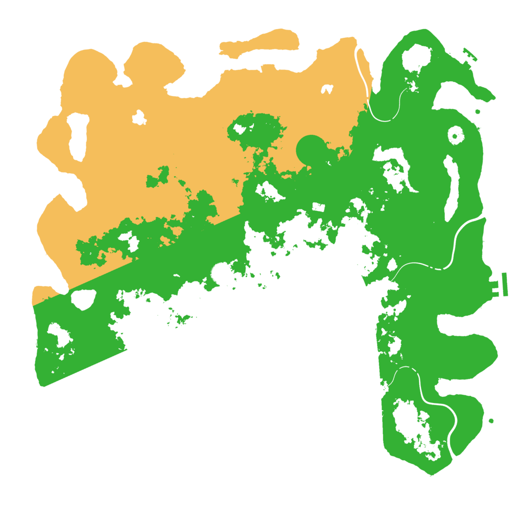 Biome Rust Map: Procedural Map, Size: 4500, Seed: 26844574
