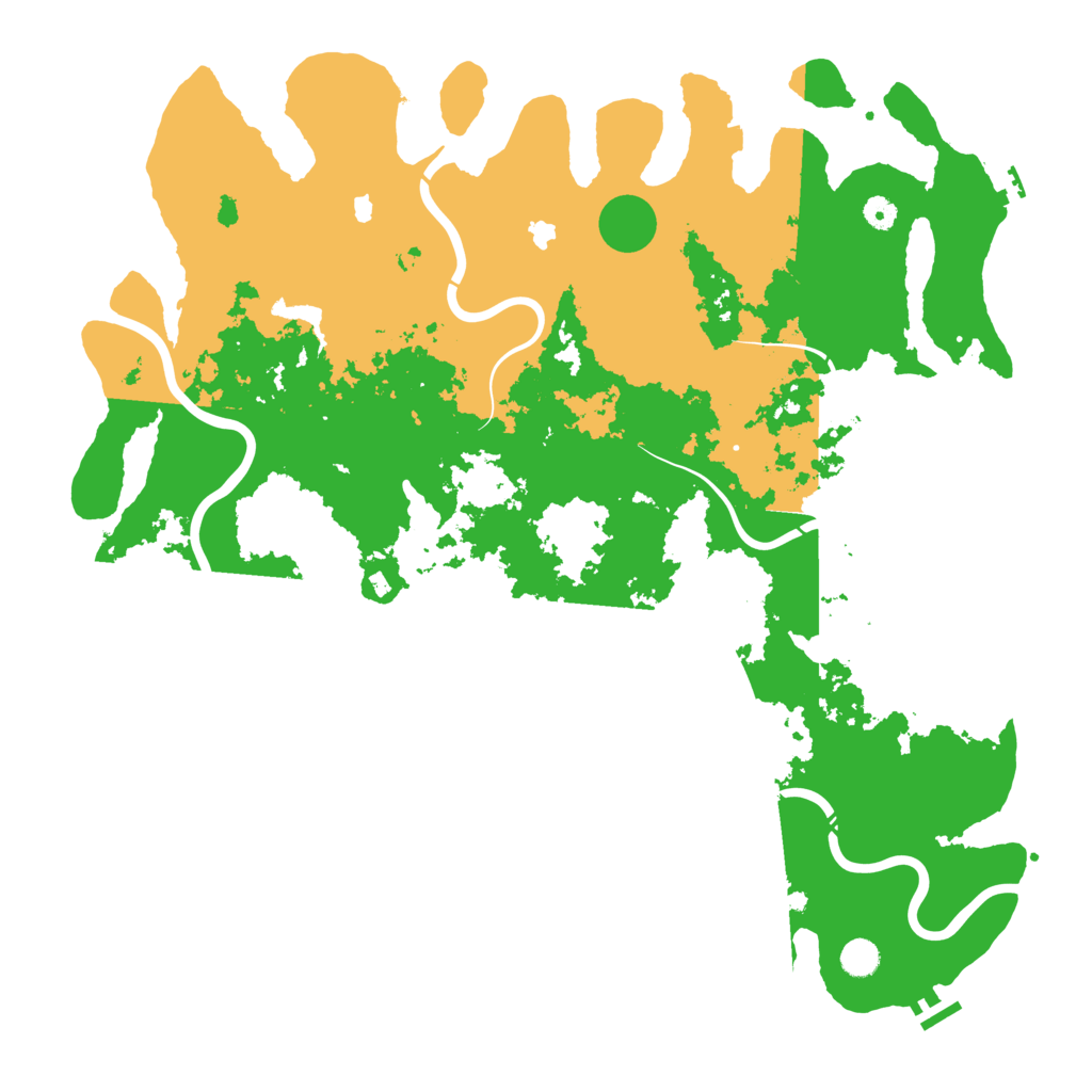 Biome Rust Map: Procedural Map, Size: 5000, Seed: 1001066894