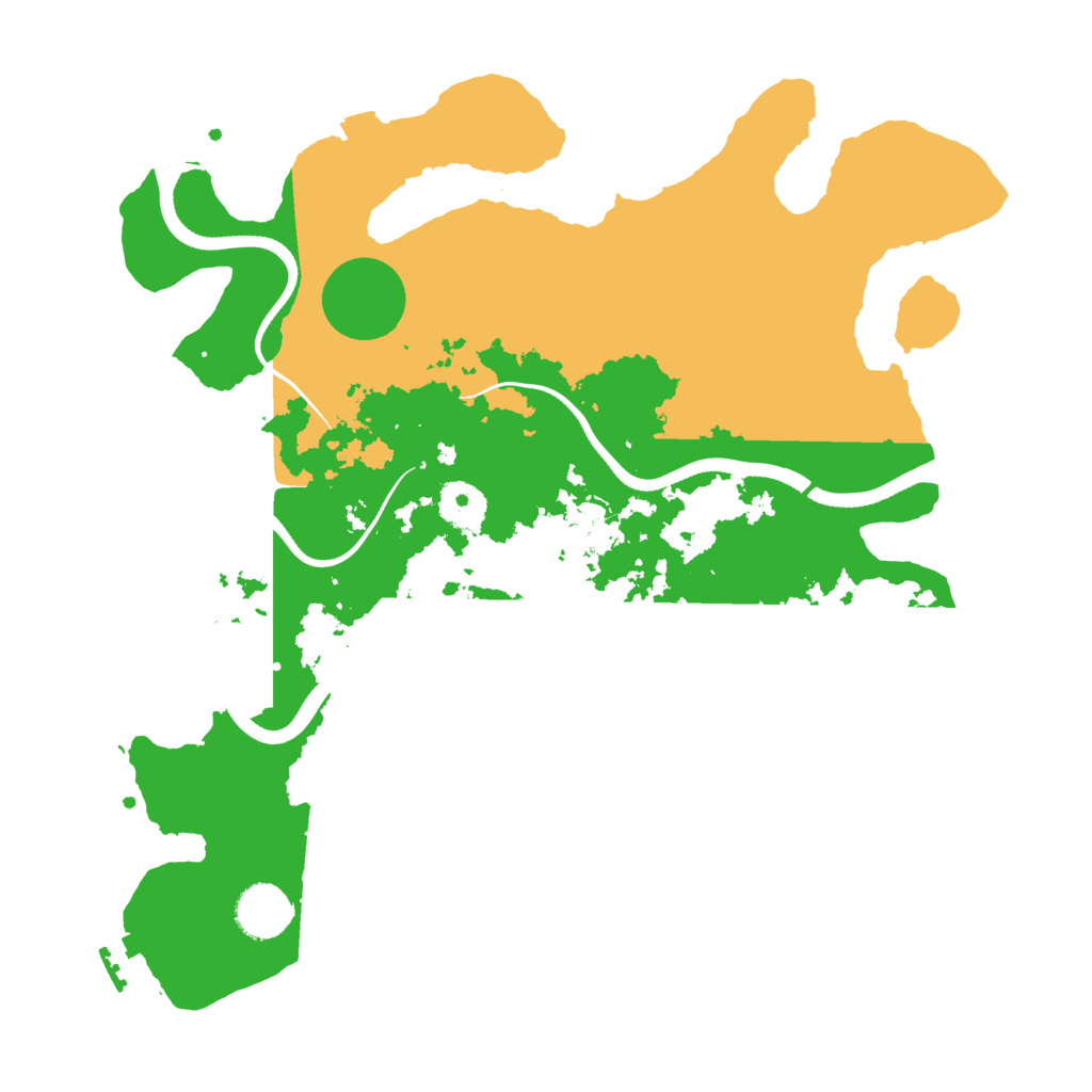 Biome Rust Map: Procedural Map, Size: 3500, Seed: 549093183
