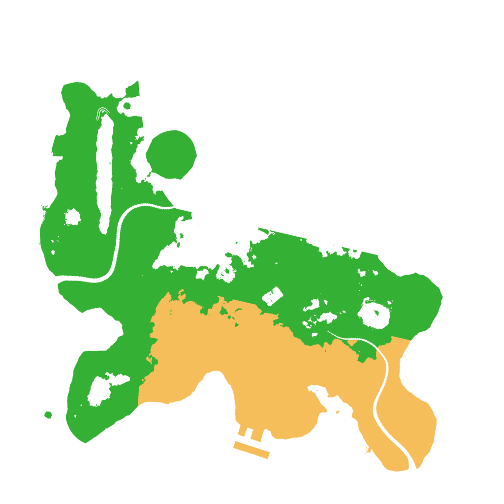 Biome Rust Map: Procedural Map, Size: 2800, Seed: 539616457