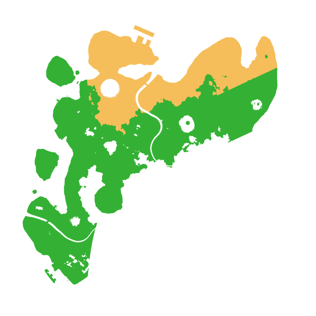 Biome Rust Map: Procedural Map, Size: 3000, Seed: 215788400