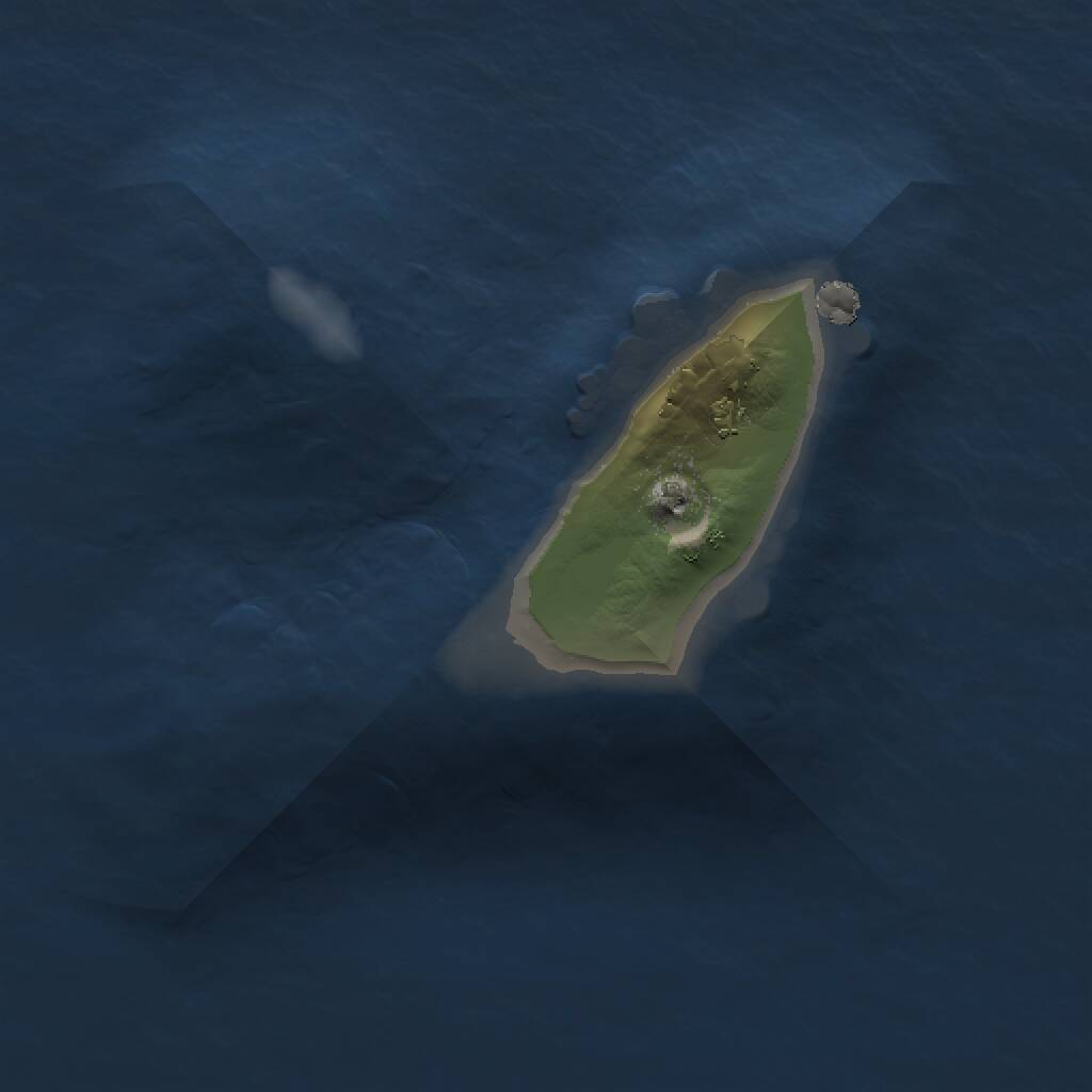 Rust Map: Procedural Map, Size: 1000, Seed: 1234138461, 1 Monuments