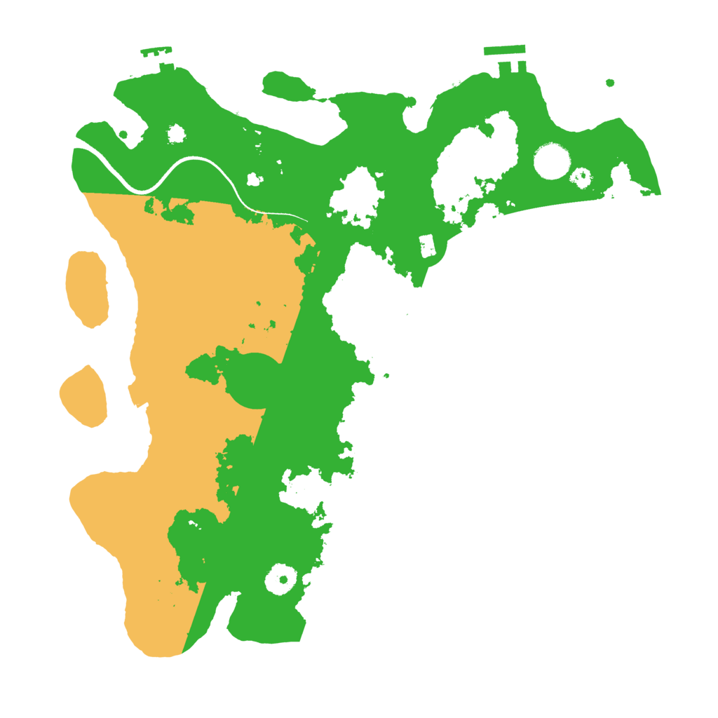 Biome Rust Map: Procedural Map, Size: 3500, Seed: 776846220