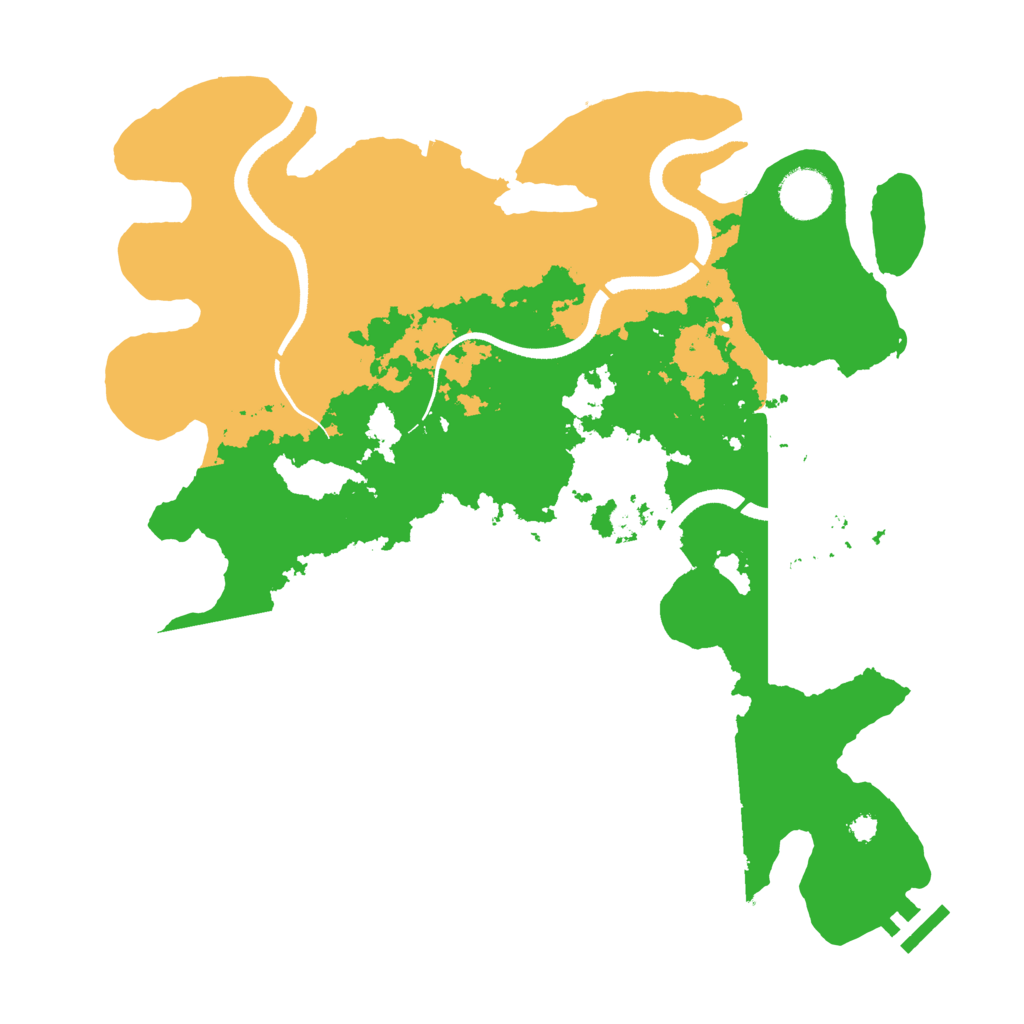 Biome Rust Map: Procedural Map, Size: 3500, Seed: 1356454166