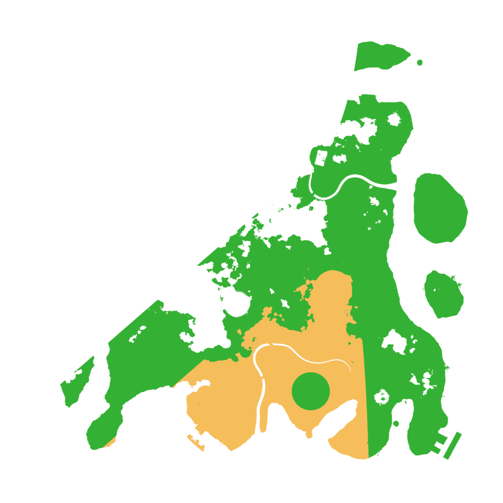 Biome Rust Map: Procedural Map, Size: 3500, Seed: 1170321415