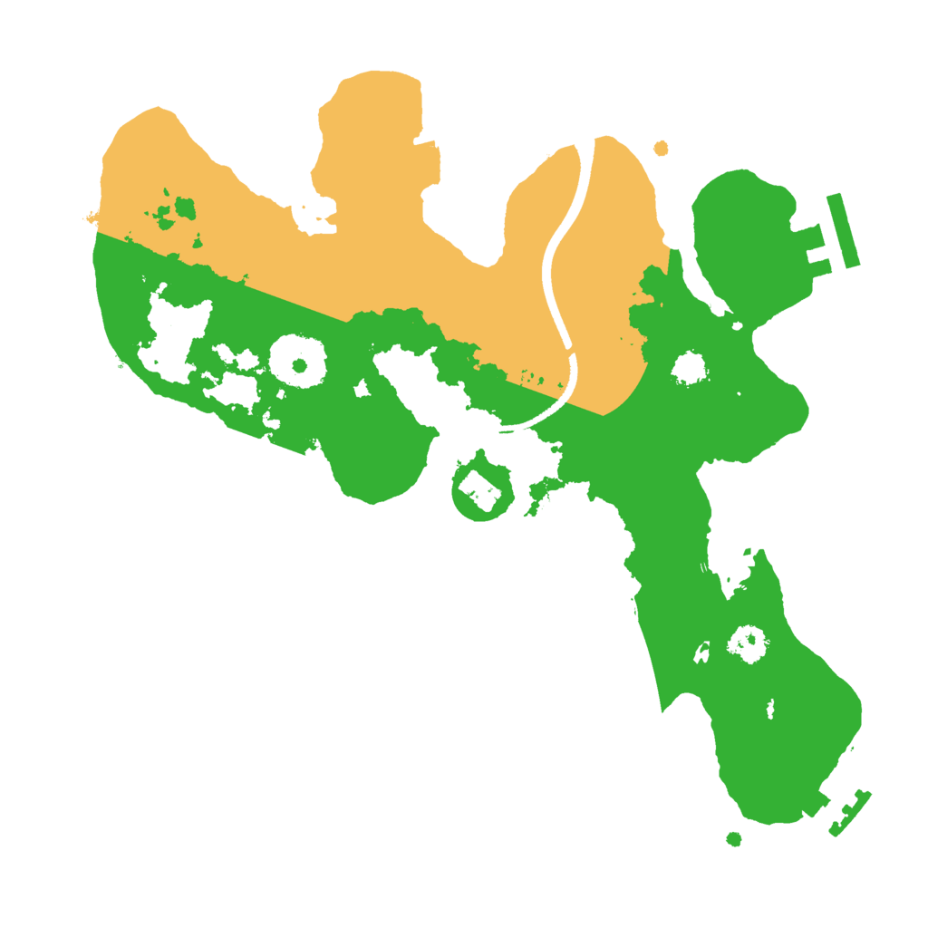 Biome Rust Map: Procedural Map, Size: 2500, Seed: 1306566125