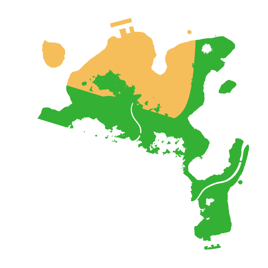 Biome Rust Map: Procedural Map, Size: 2500, Seed: 59324