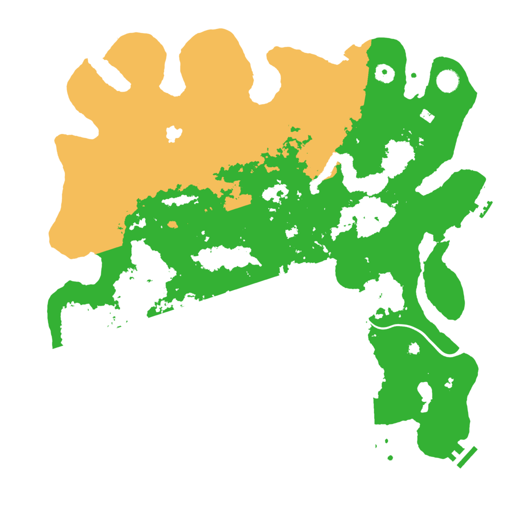 Biome Rust Map: Procedural Map, Size: 4000, Seed: 62580