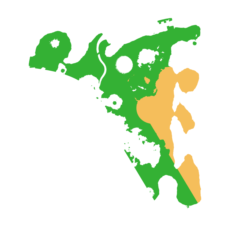 Biome Rust Map: Procedural Map, Size: 2500, Seed: 407