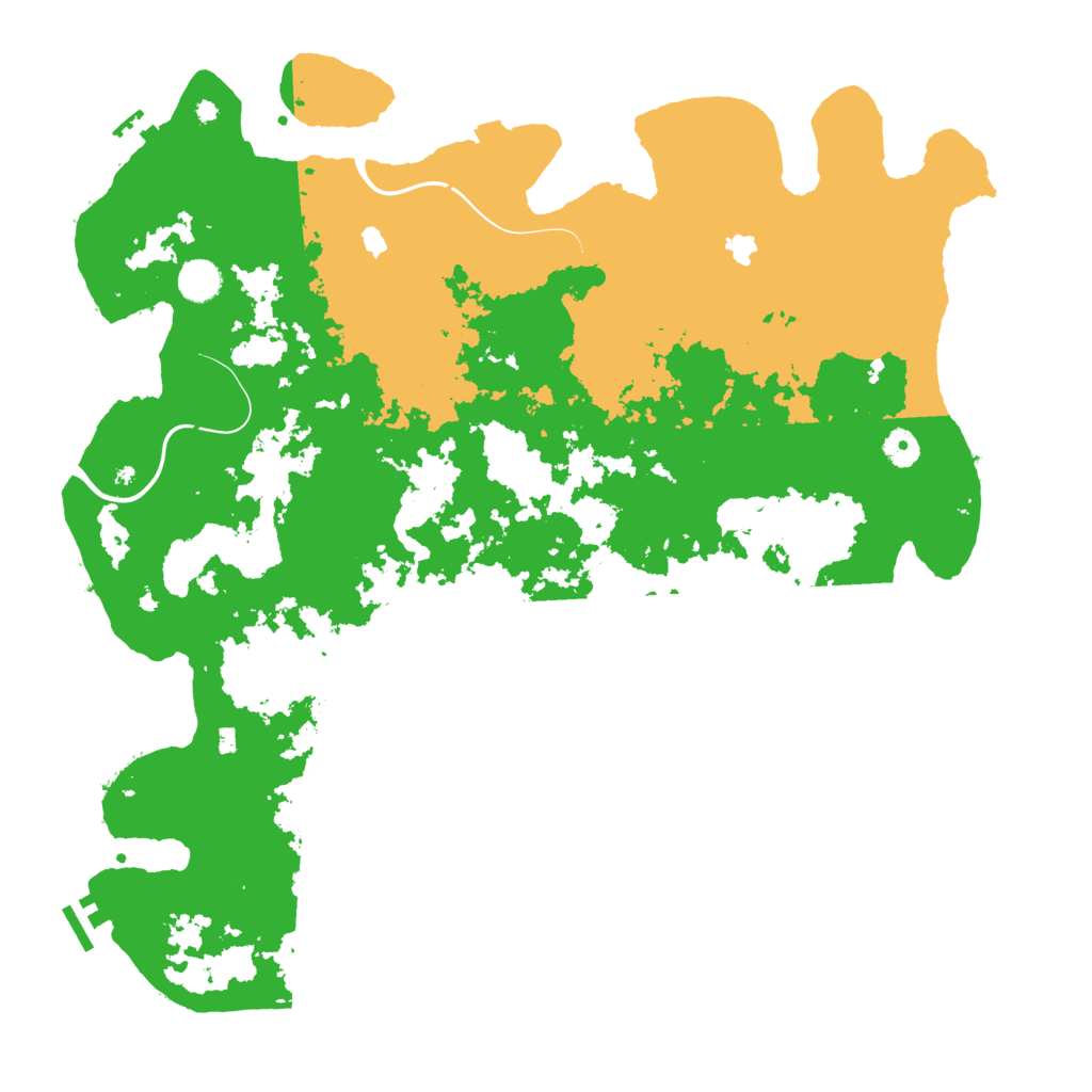 Biome Rust Map: Procedural Map, Size: 4500, Seed: 29423