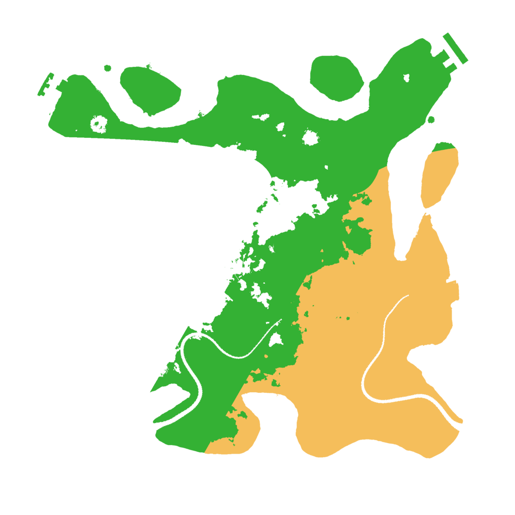 Biome Rust Map: Procedural Map, Size: 3000, Seed: 551222049