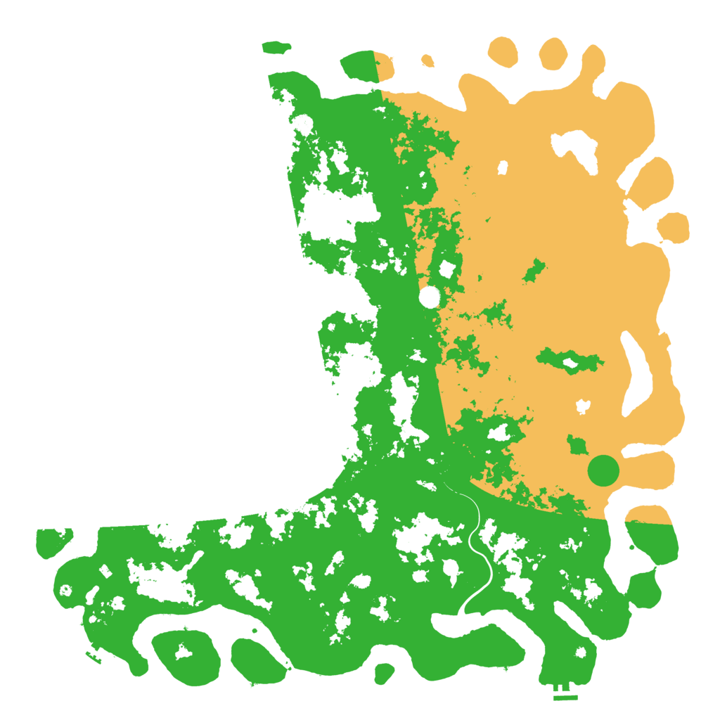 Biome Rust Map: Procedural Map, Size: 6000, Seed: 63274