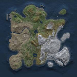 Thumbnail Rust Map: Procedural Map, Size: 2800, Seed: 1347335888, 9 Monuments