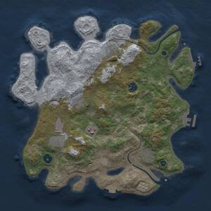 Thumbnail Rust Map: Procedural Map, Size: 3500, Seed: 324829562, 13 Monuments