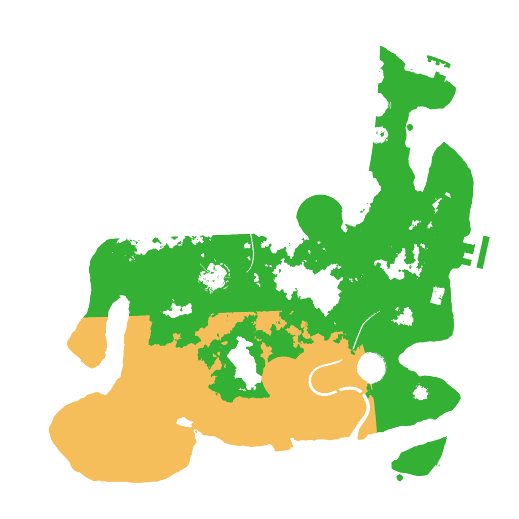 Biome Rust Map: Procedural Map, Size: 3200, Seed: 1980516376