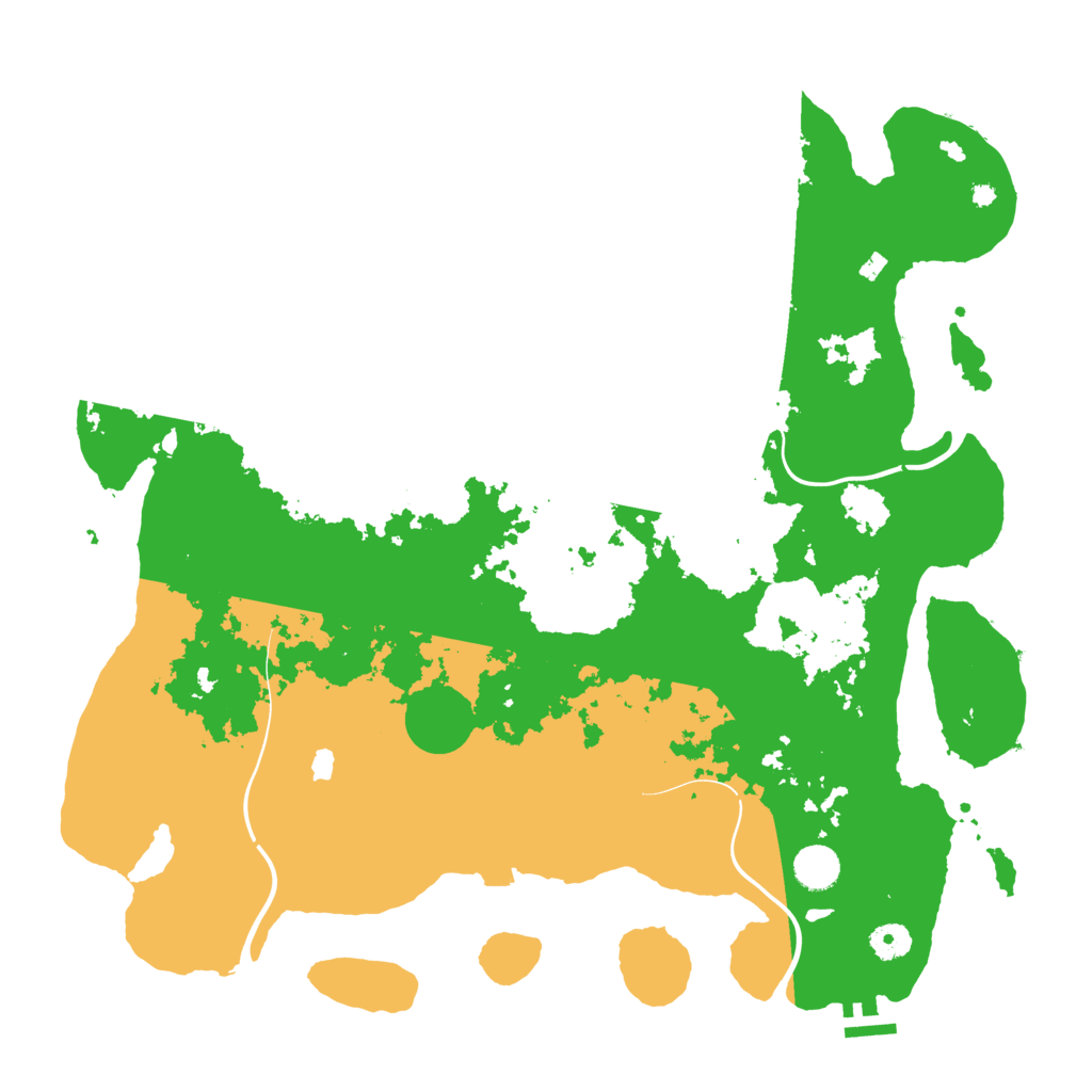 Biome Rust Map: Procedural Map, Size: 4250, Seed: 1382333577