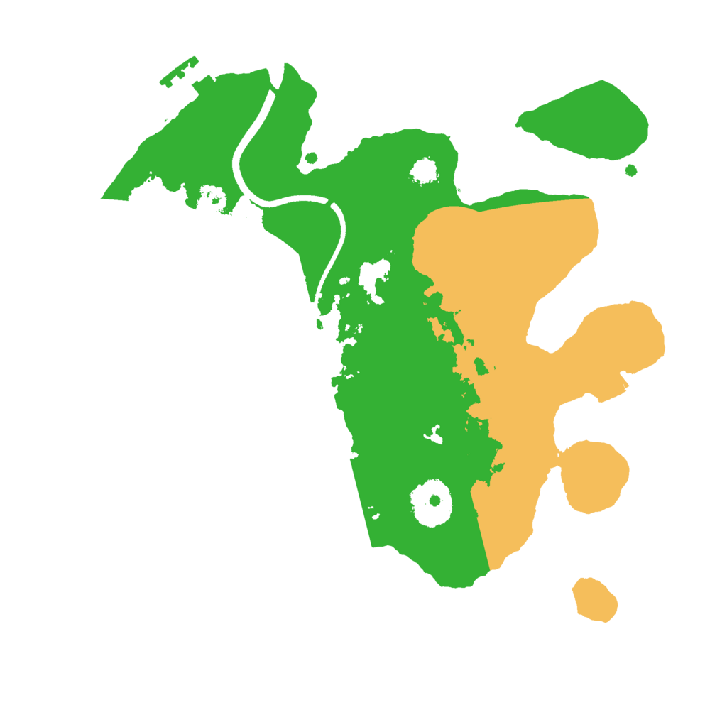 Biome Rust Map: Procedural Map, Size: 2500, Seed: 2028301580