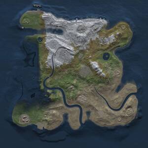 Thumbnail Rust Map: Procedural Map, Size: 3000, Seed: 602588552, 11 Monuments