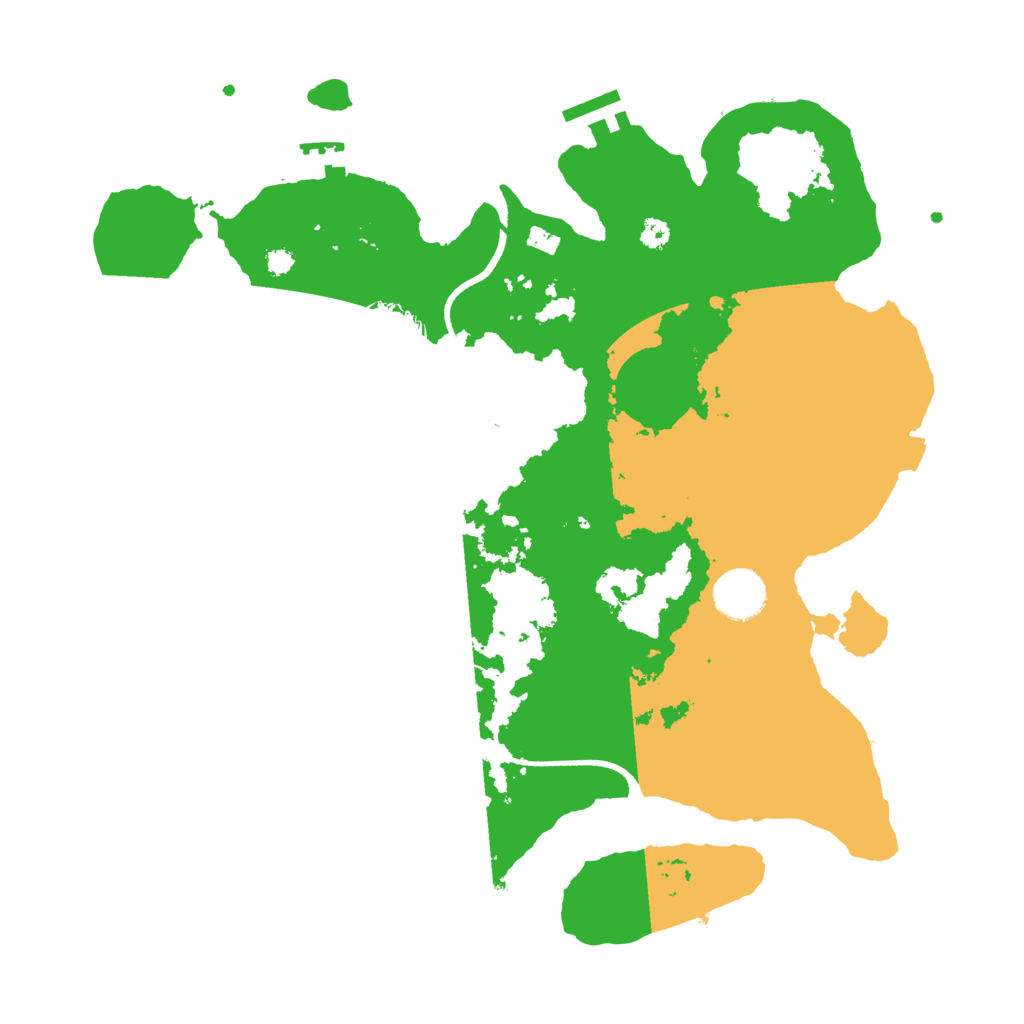 Biome Rust Map: Procedural Map, Size: 3500, Seed: 2070094290
