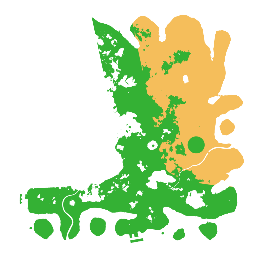 Biome Rust Map: Procedural Map, Size: 4000, Seed: 1529118815