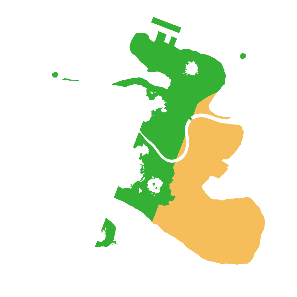 Biome Rust Map: Procedural Map, Size: 2000, Seed: 435054823