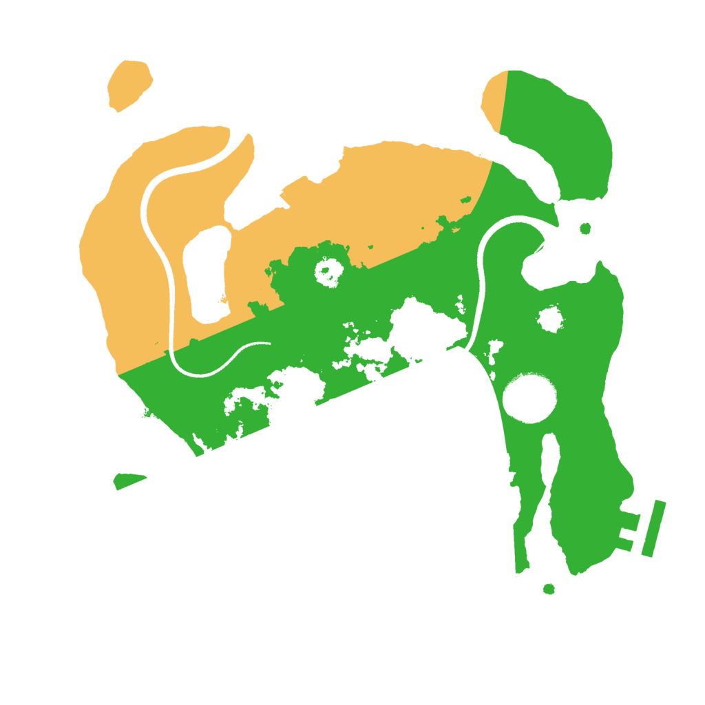 Biome Rust Map: Procedural Map, Size: 2500, Seed: 930982883