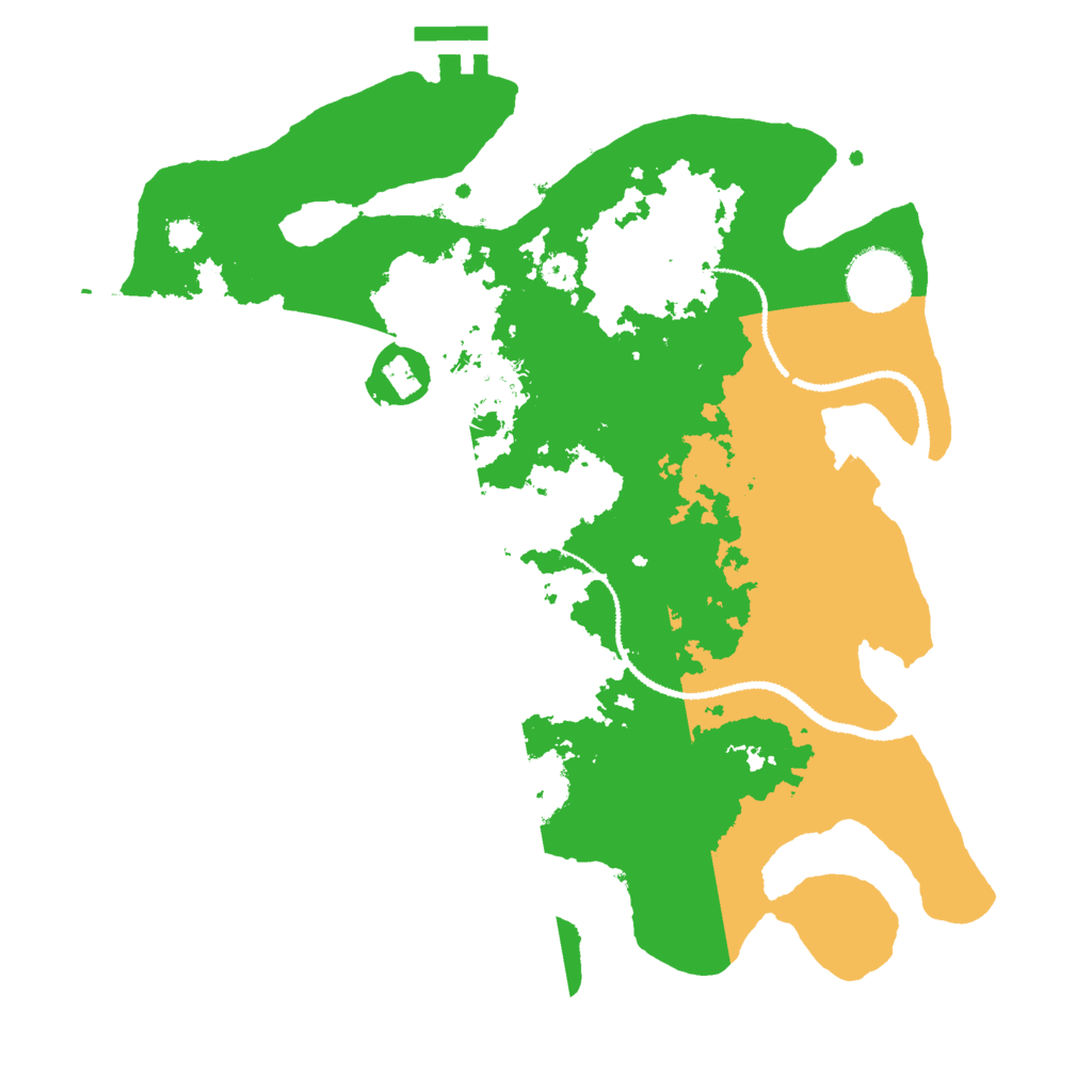 Biome Rust Map: Procedural Map, Size: 3000, Seed: 45228