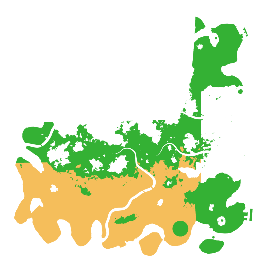 Biome Rust Map: Procedural Map, Size: 4500, Seed: 1636110443