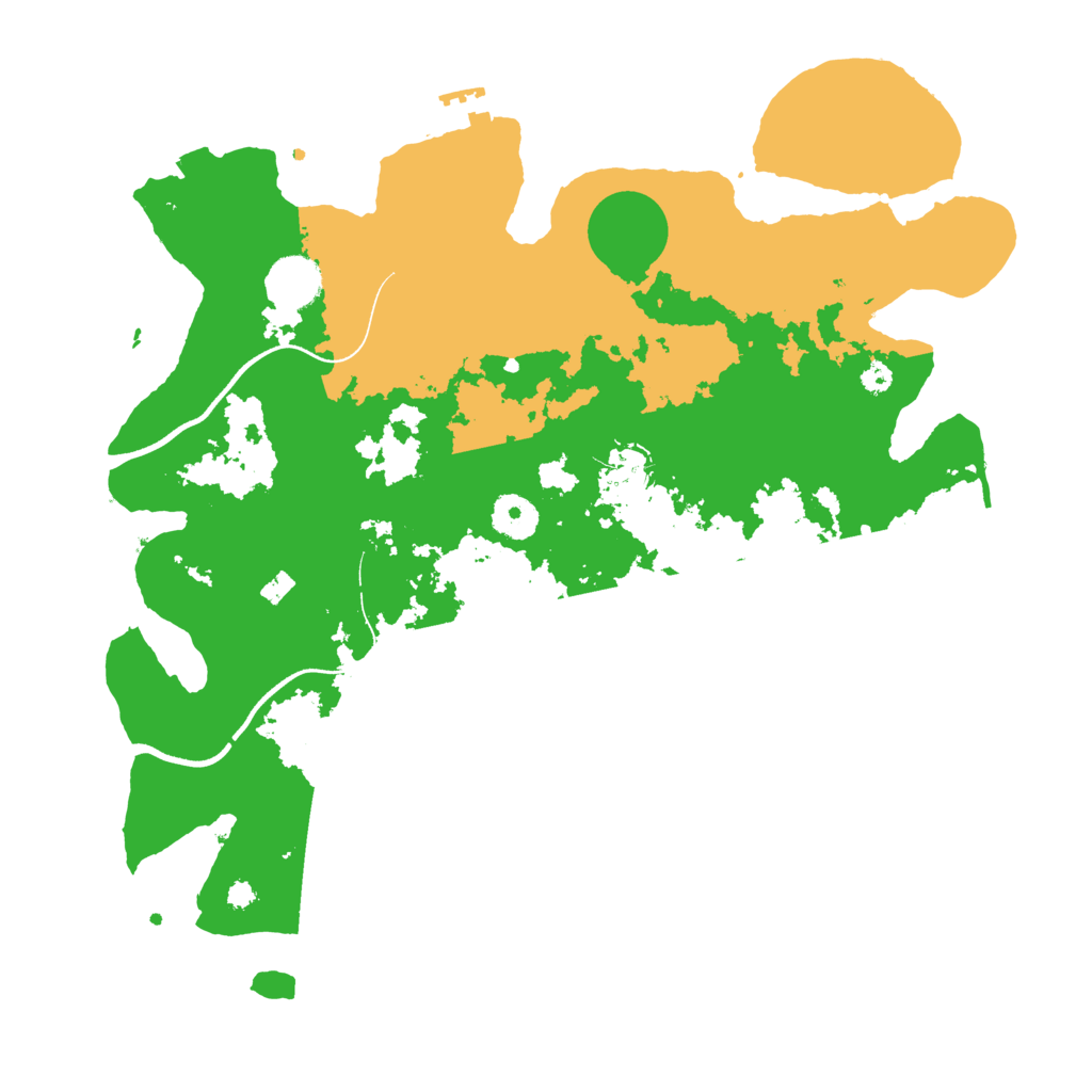 Biome Rust Map: Procedural Map, Size: 3600, Seed: 201