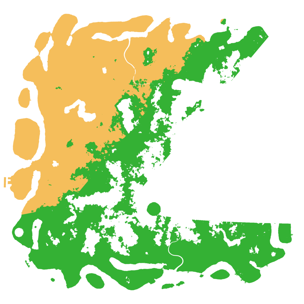 Biome Rust Map: Procedural Map, Size: 6000, Seed: 186549086