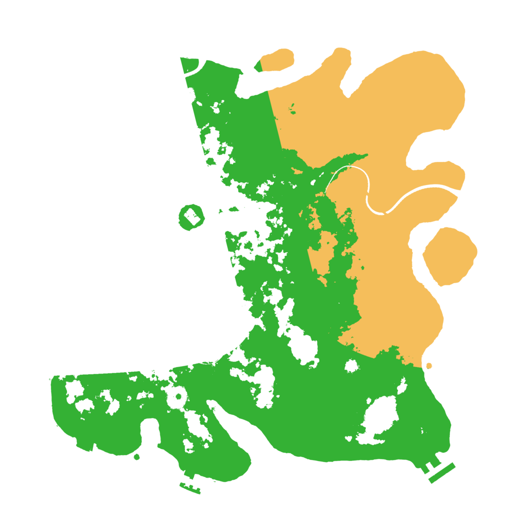 Biome Rust Map: Procedural Map, Size: 3500, Seed: 4573