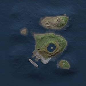 Thumbnail Rust Map: Procedural Map, Size: 1500, Seed: 1481226255, 2 Monuments