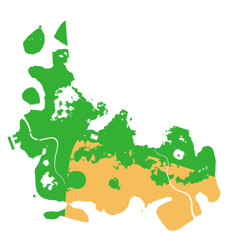 Biome Rust Map: Procedural Map, Size: 3600, Seed: 1843344864